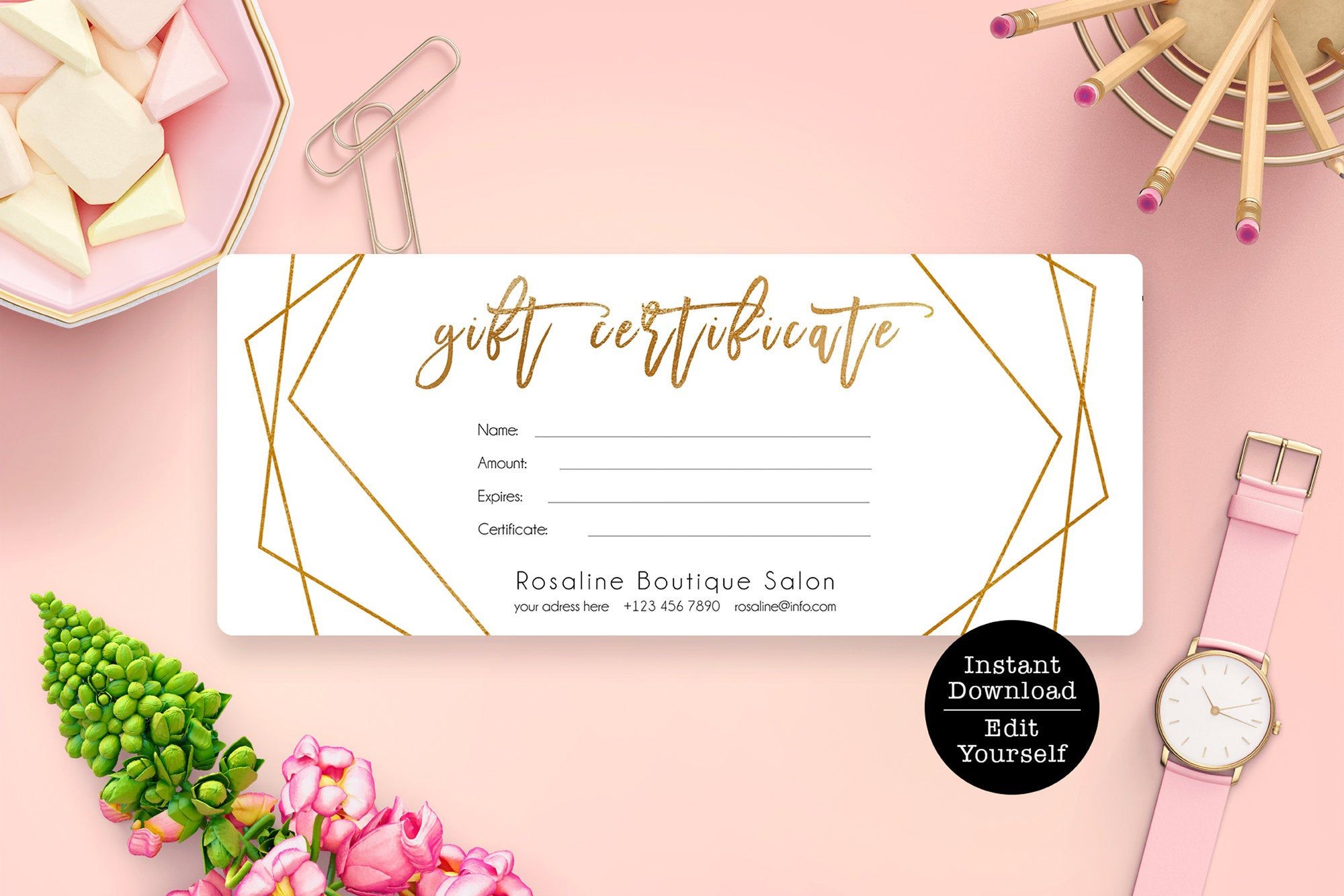 Printable Gift Card Template
