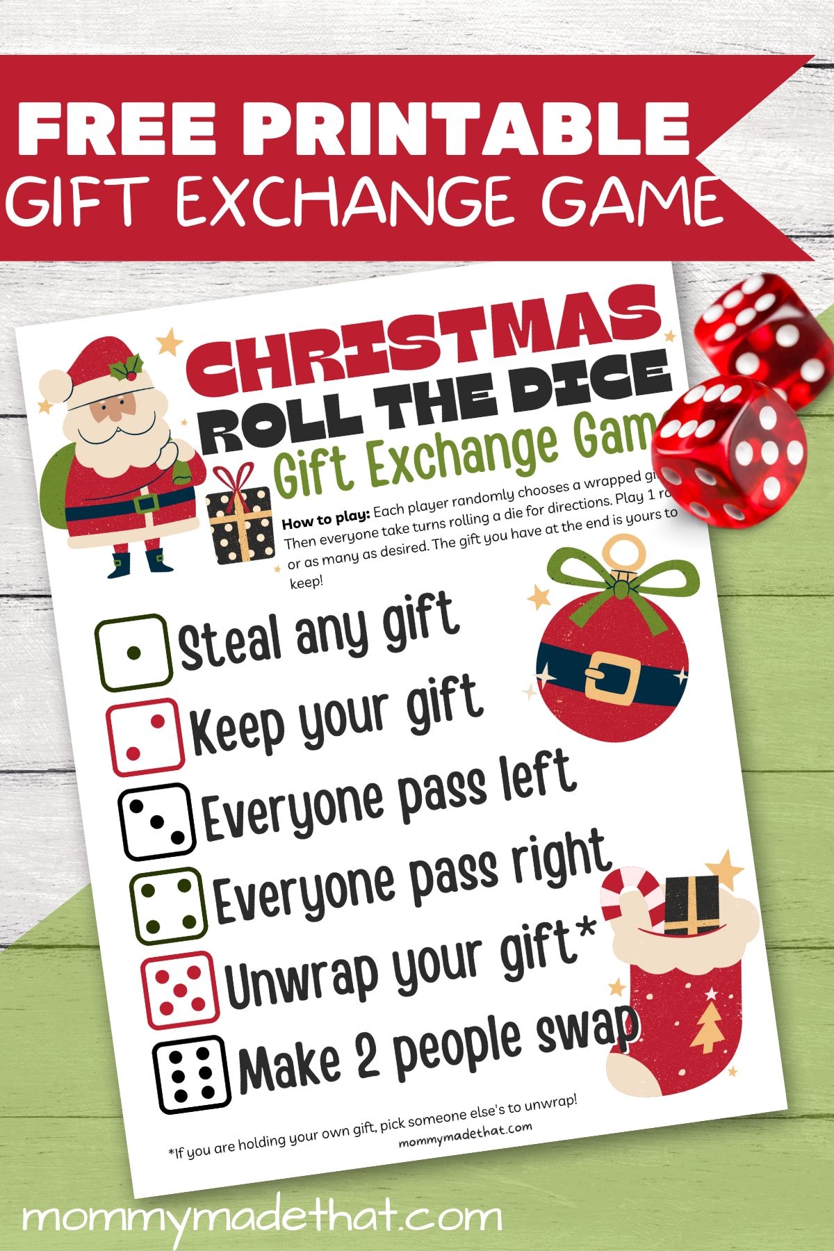 Printable Gift Exchange Game My XXX Hot Girl
