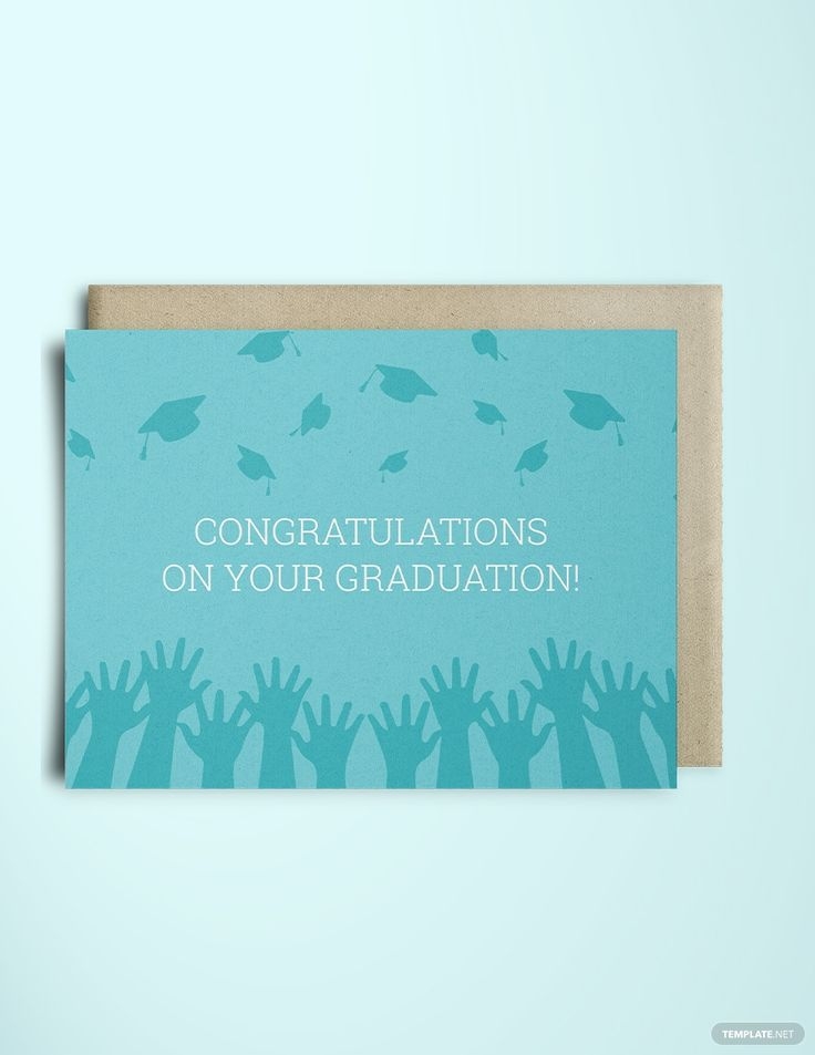 Printable Graduation Congratulations Card Template In Word Illustrator 