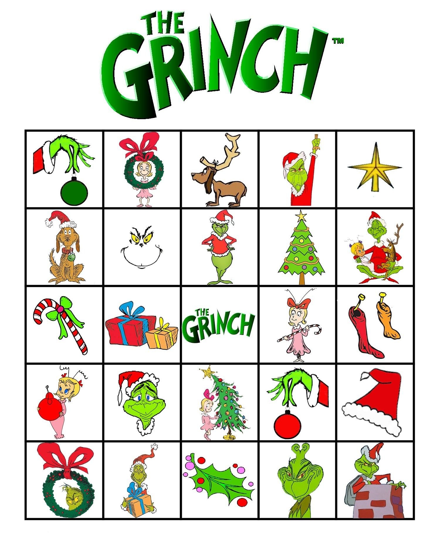 Printable Grinch Activities