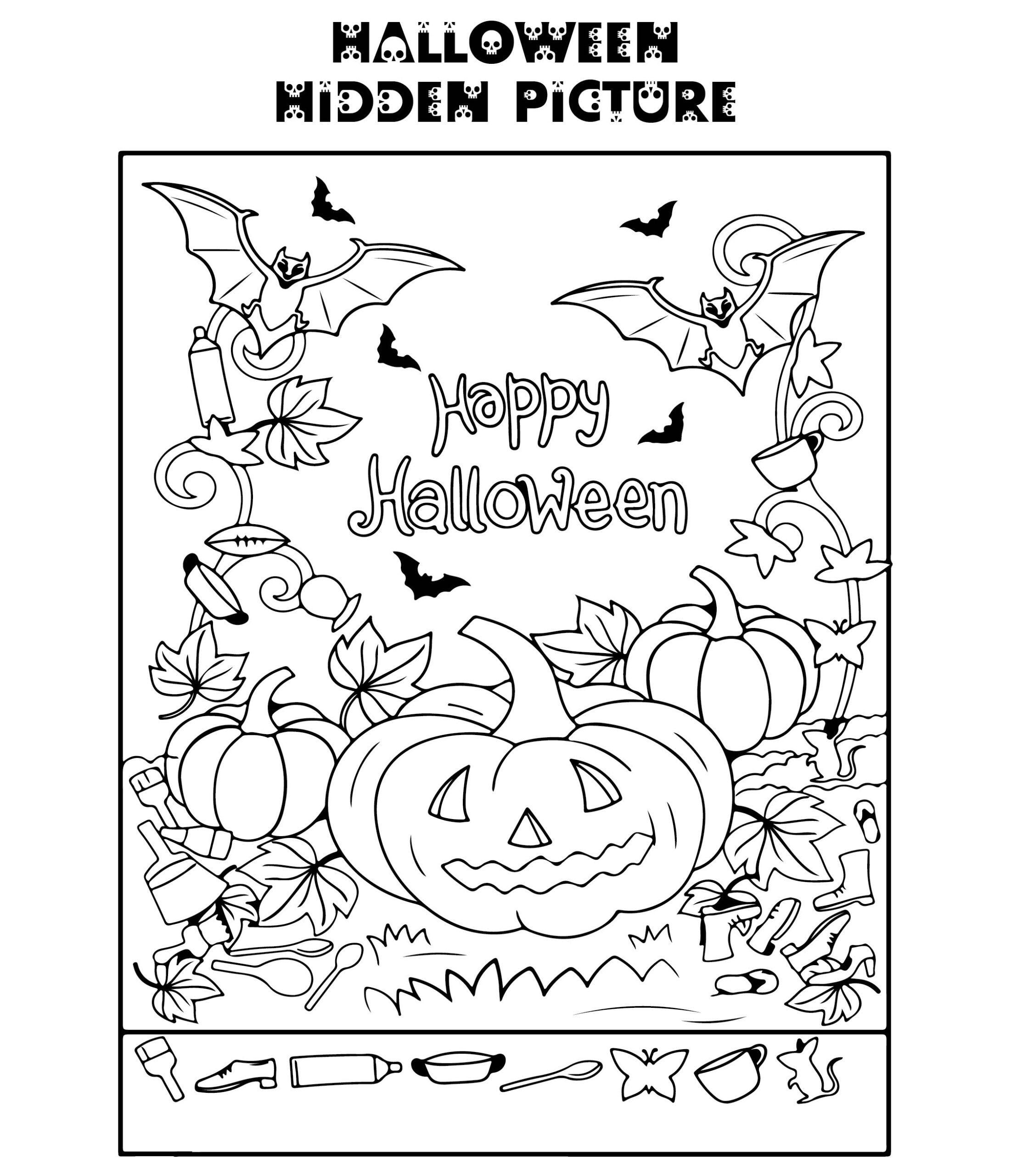 Printable Halloween Hidden Objects Printable JD