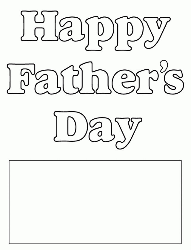 Printable Happy Fathers Day Template Printable Templates