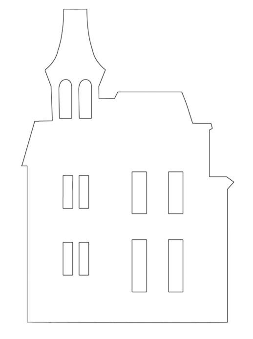 Printable Haunted House Template