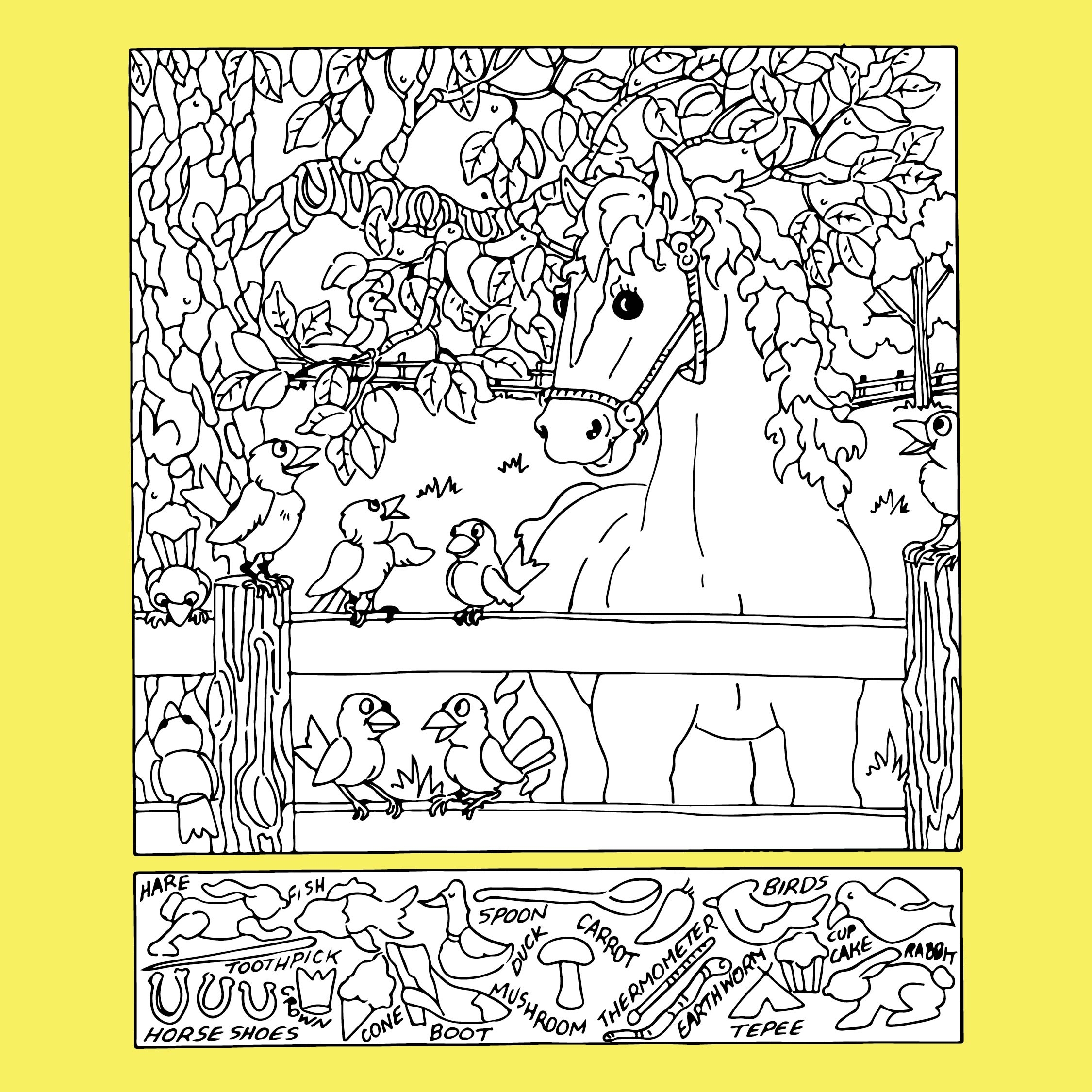 adults pdf free printable hidden pictures worksheets