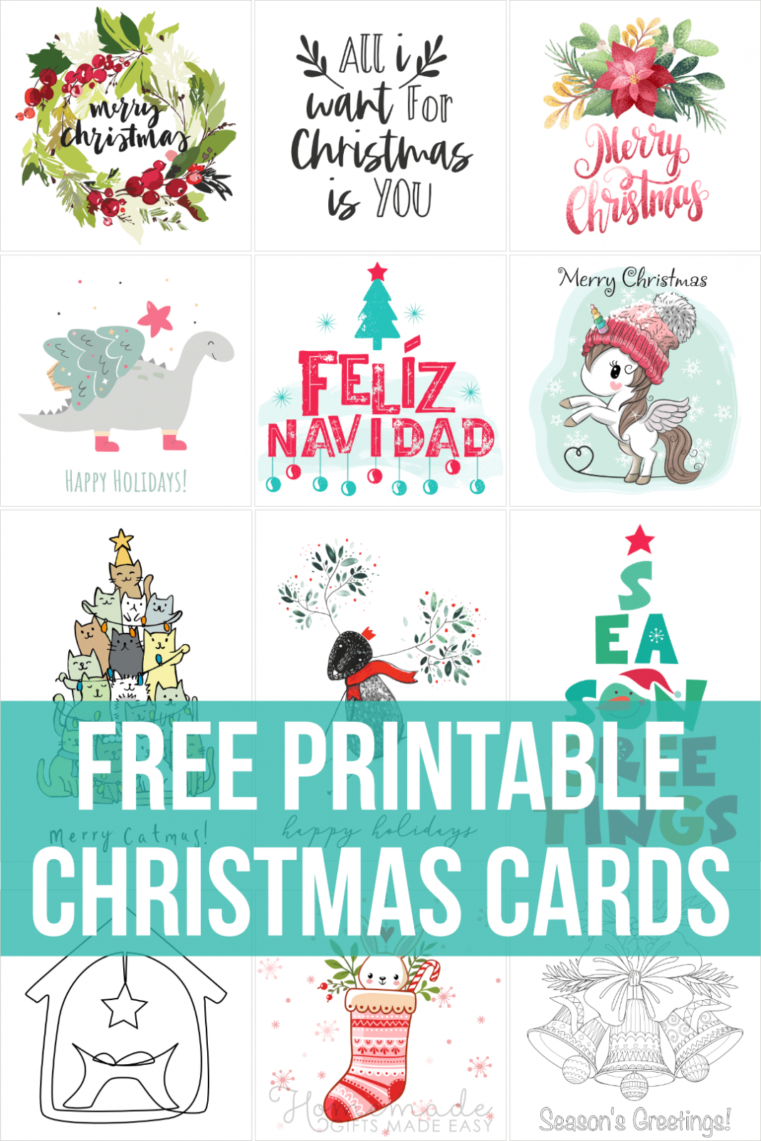 Printable Holiday Card Templates Creative Inspirational Template Examples