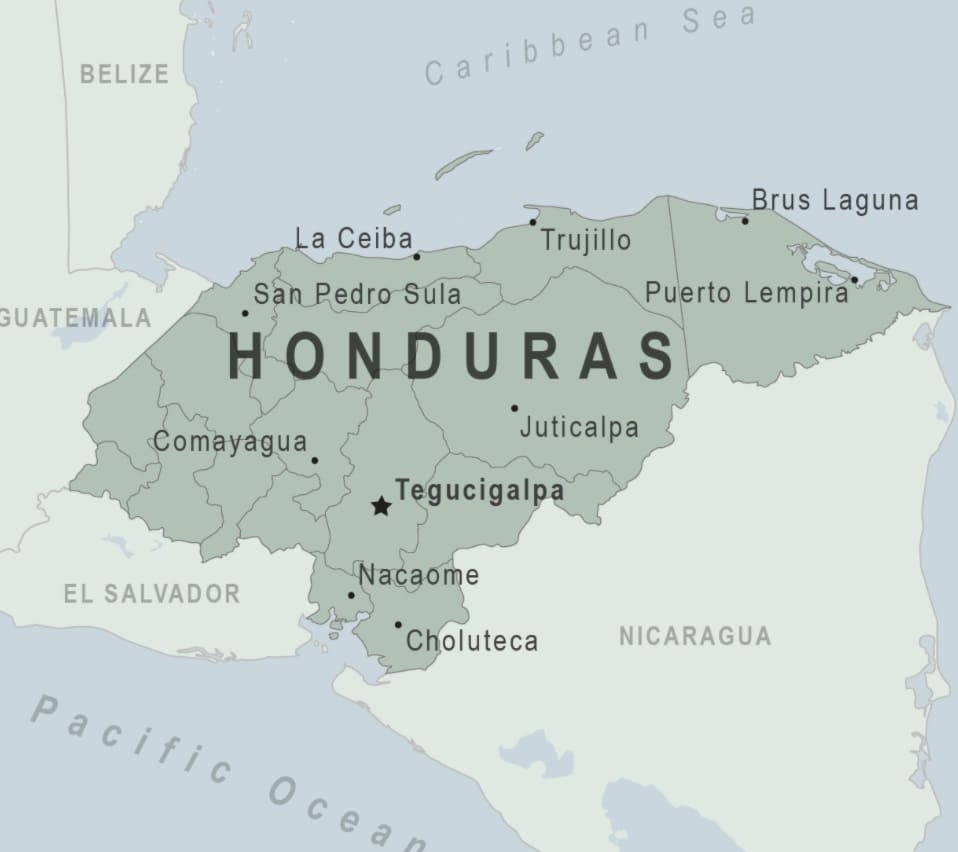 Printable Honduras Map World Free Download And Print For You 