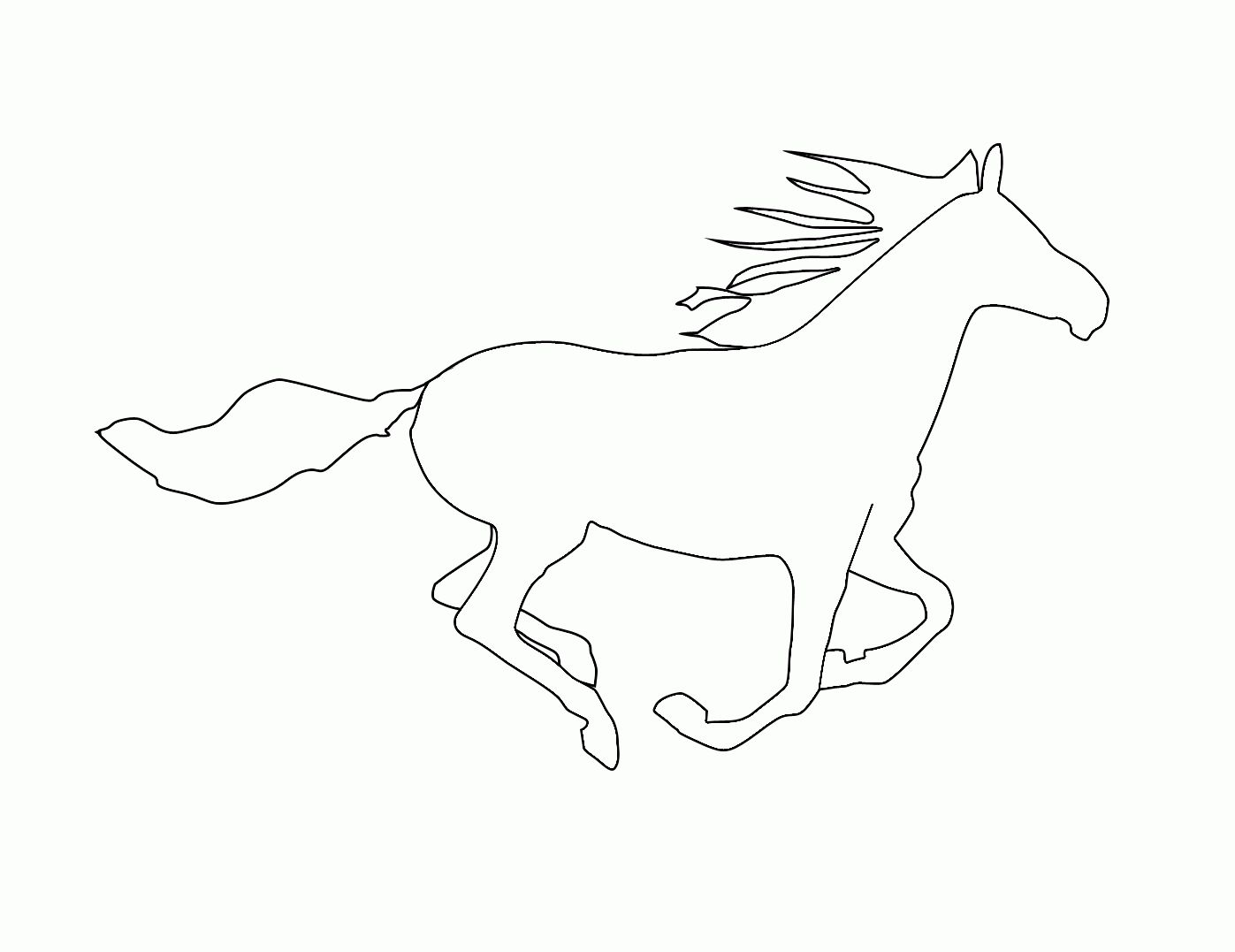 Printable Horse Template