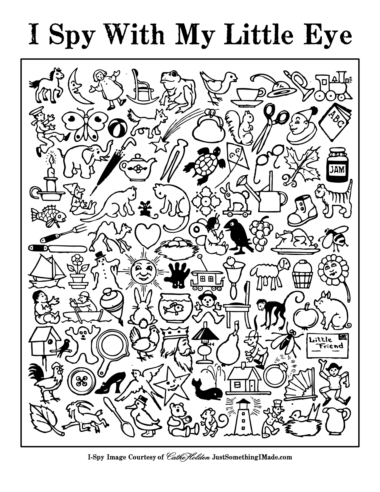 Printable I Spy Pages Printable Word Searches