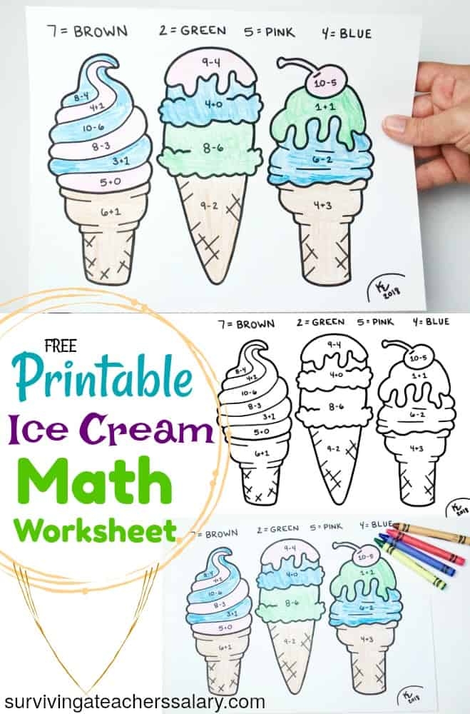 Printable Ice Cream Activities