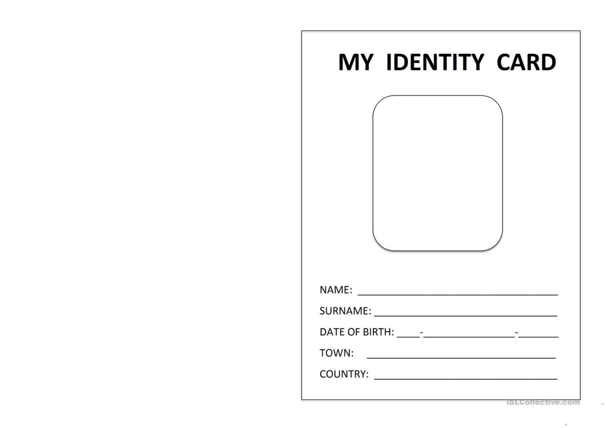 printable id card template free