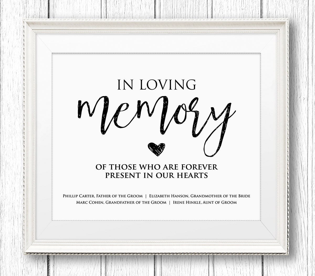 Printable In Loving Memory Template Free Printable Templates