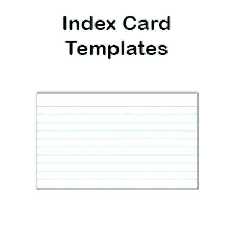 Printable Index Cards Template Content Calendar Template
