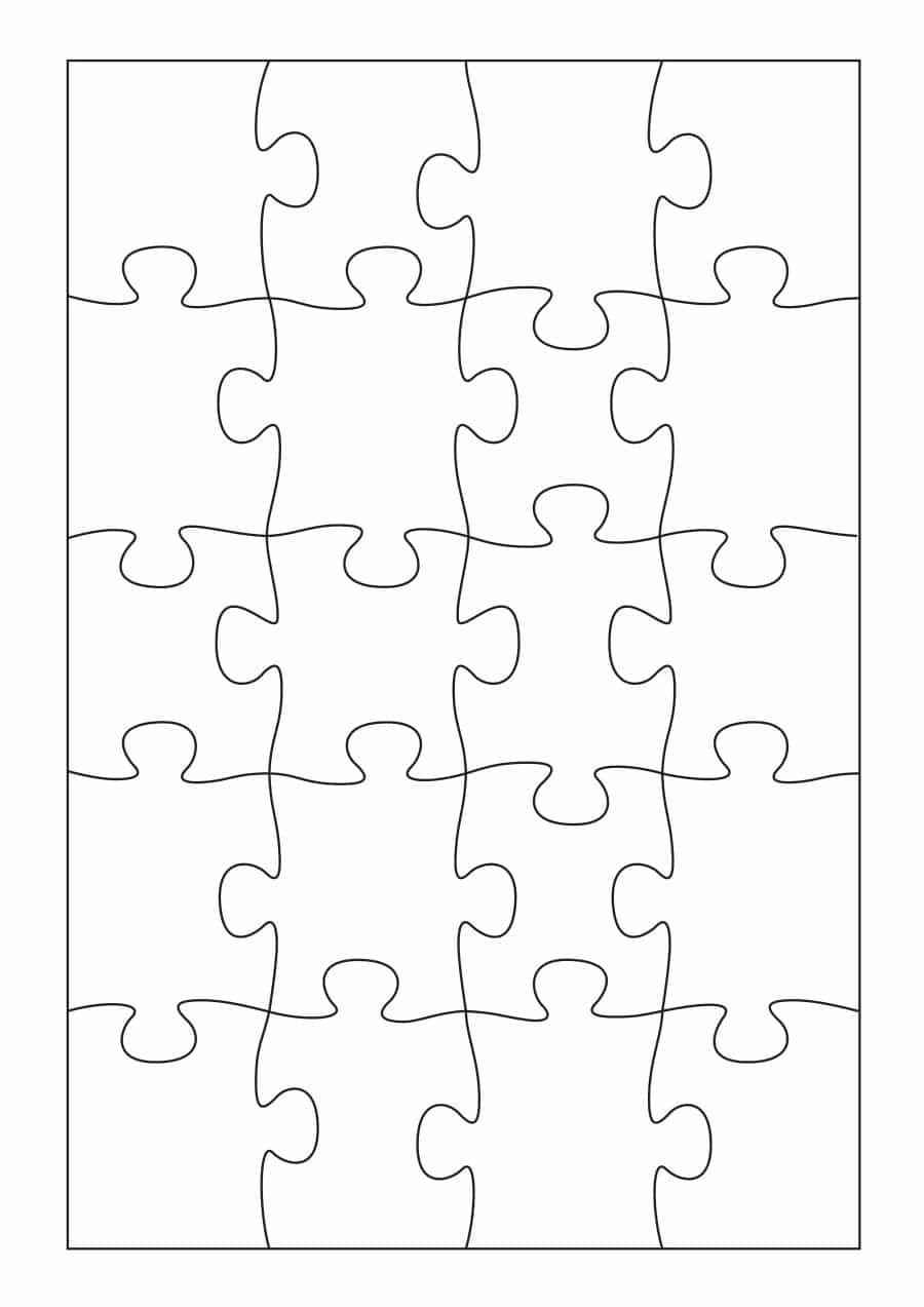 Printable Jigsaw Puzzle Template Printable Crossword Puzzles