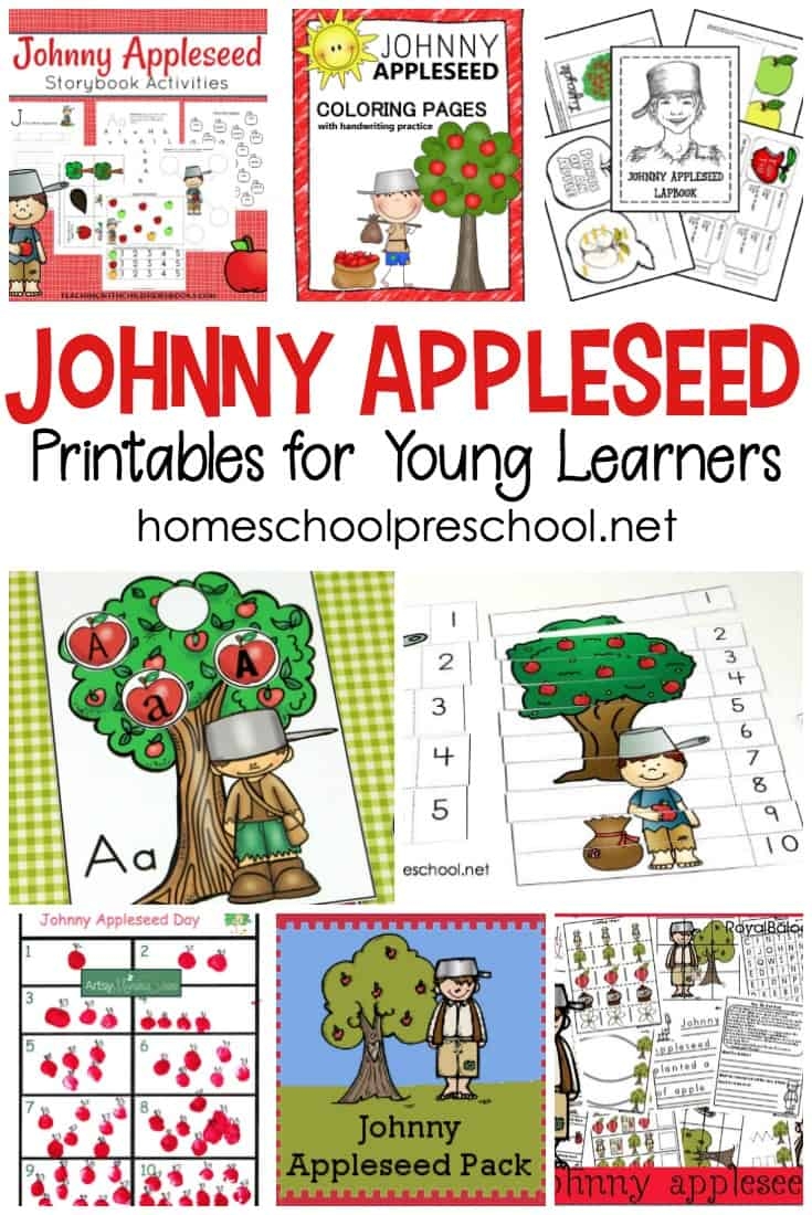 Printable Johnny Appleseed Activities For Preschoolers