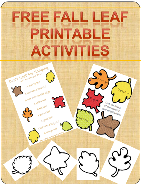 printable leaf activities