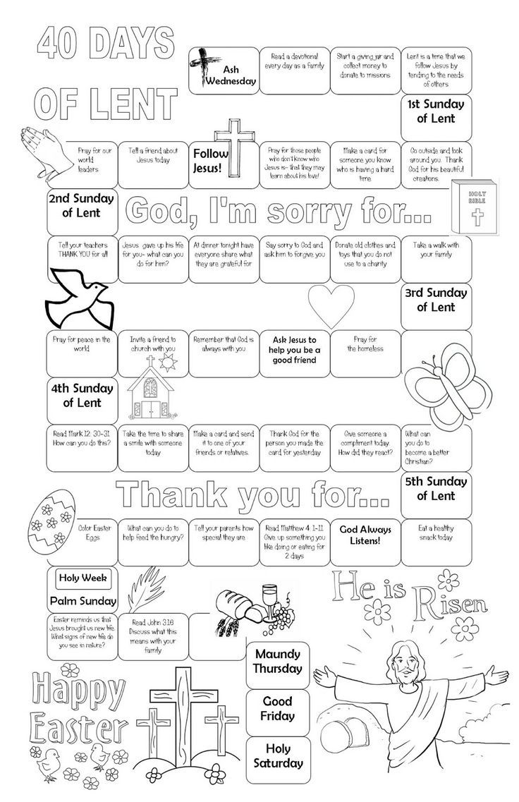 Printable Lent Activities Printable Word Searches