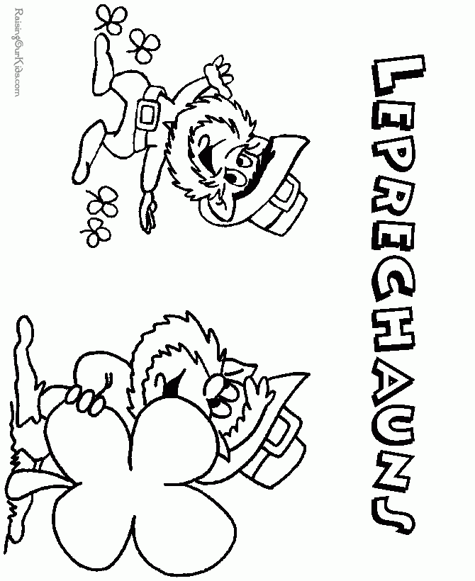 Printable Leprechauns Image 005