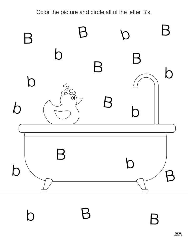 Printable Letter B Activities For Preers Infoupdate