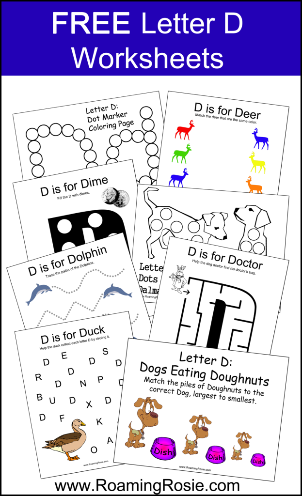 printable letter d activities