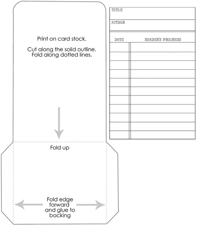 Printable Library Card Pocket Template Printable Templates