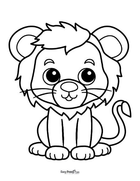 Printable Lion Coloring Pages 30 Sheets For Kids