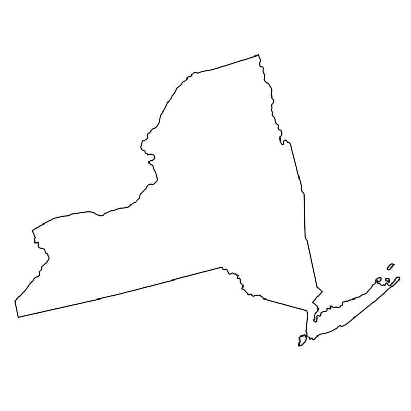 Printable Map Of New York State Free Download And Print For You