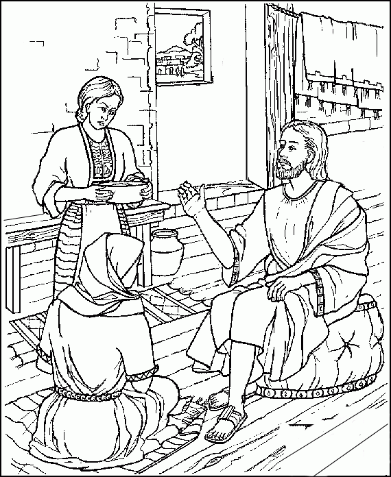 Printable Mary And Martha Activity Sheets