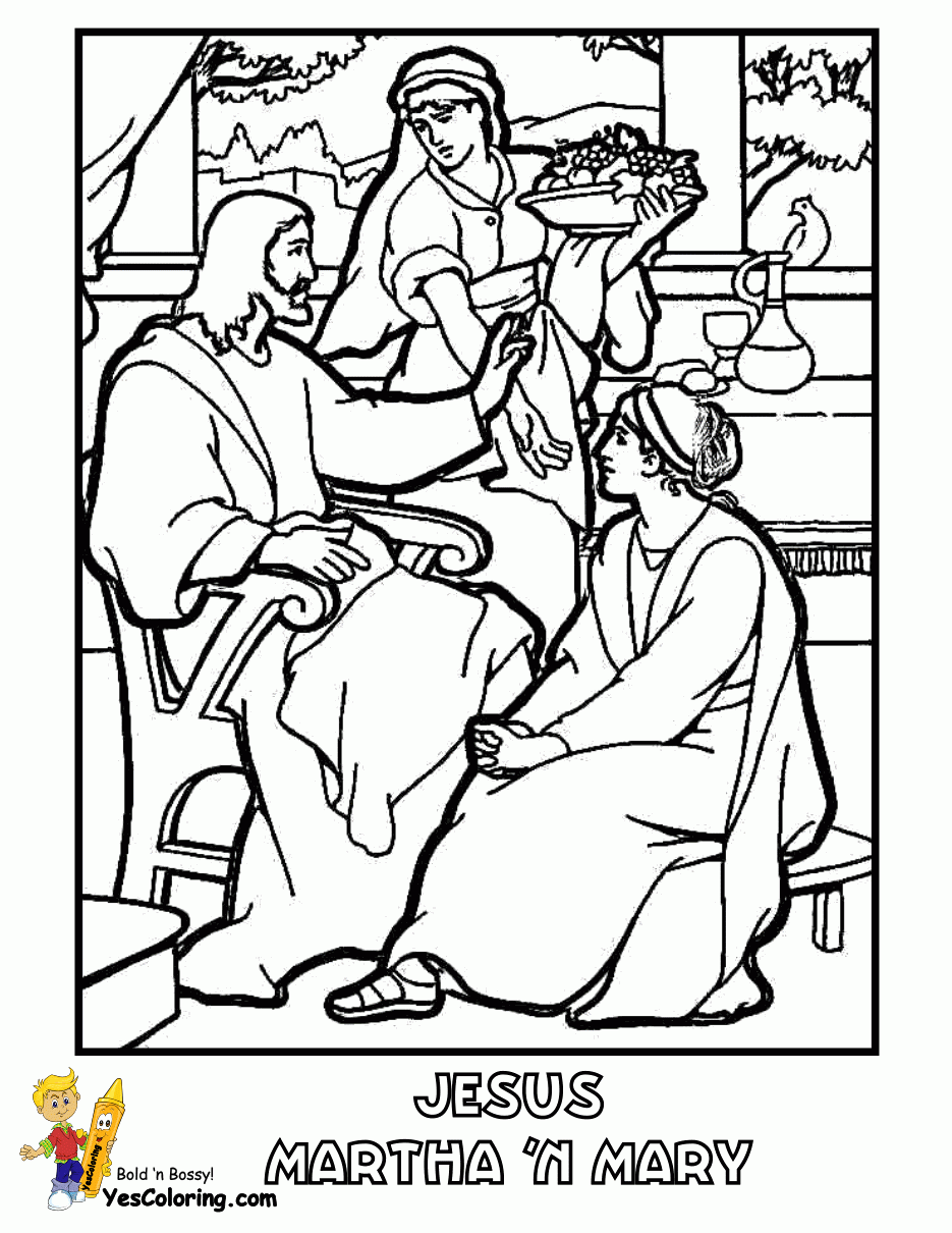 Printable Mary And Martha Activity Sheets
