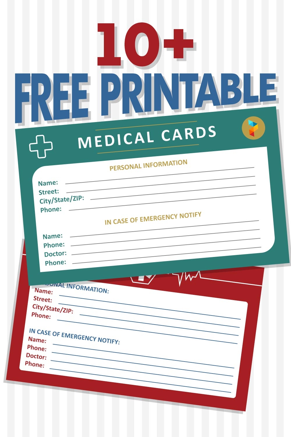 printable medical card template