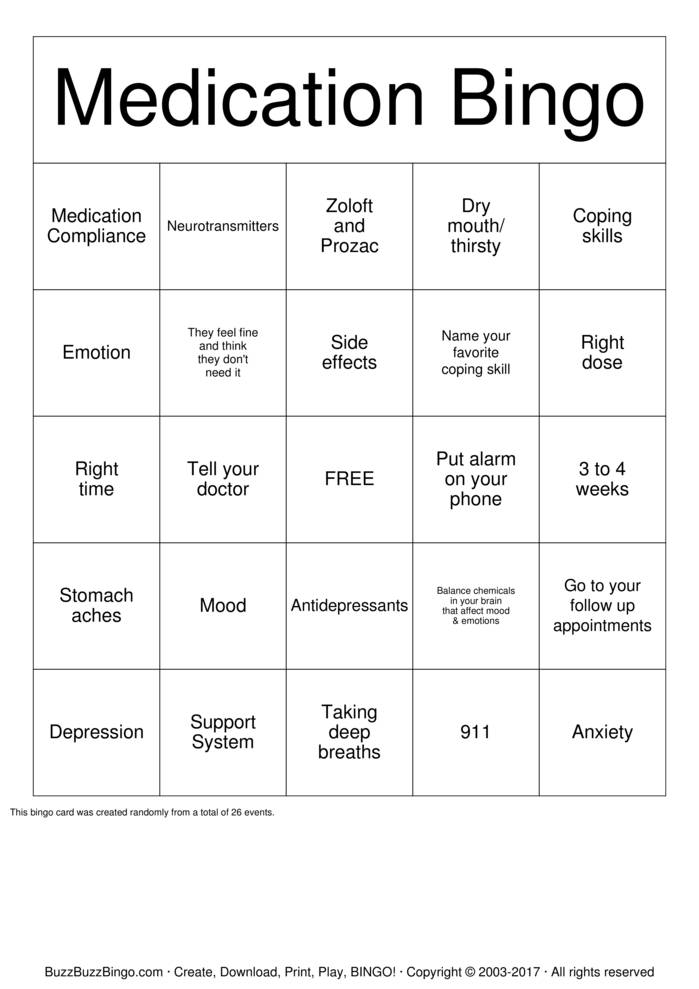 printable mental health games and activities