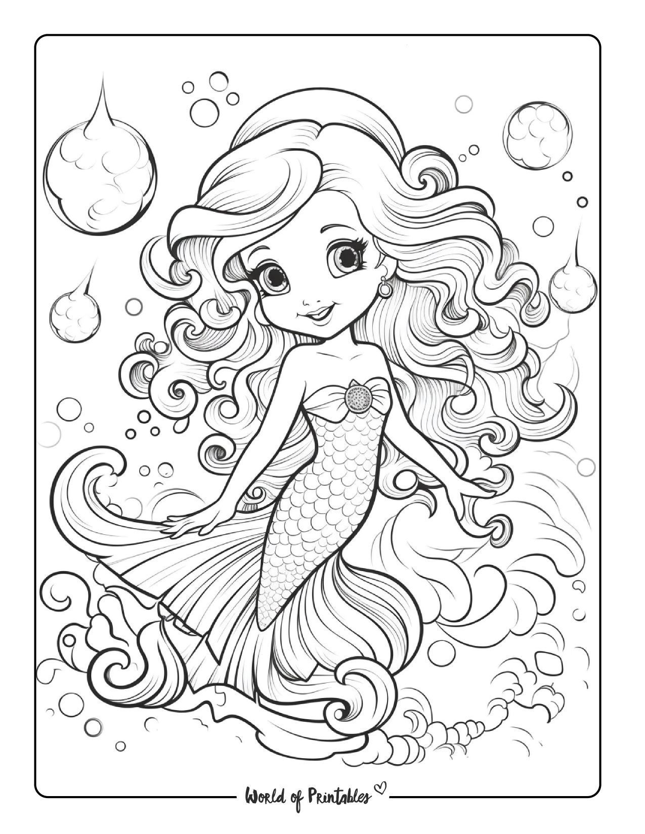 Printable Mermaid Pictures Printable Educational Posters