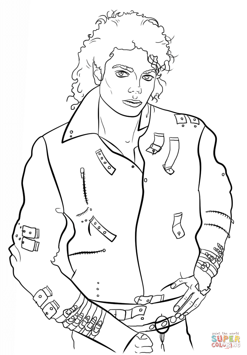 Printable Michael Jackson Coloring Pages Coloring Home