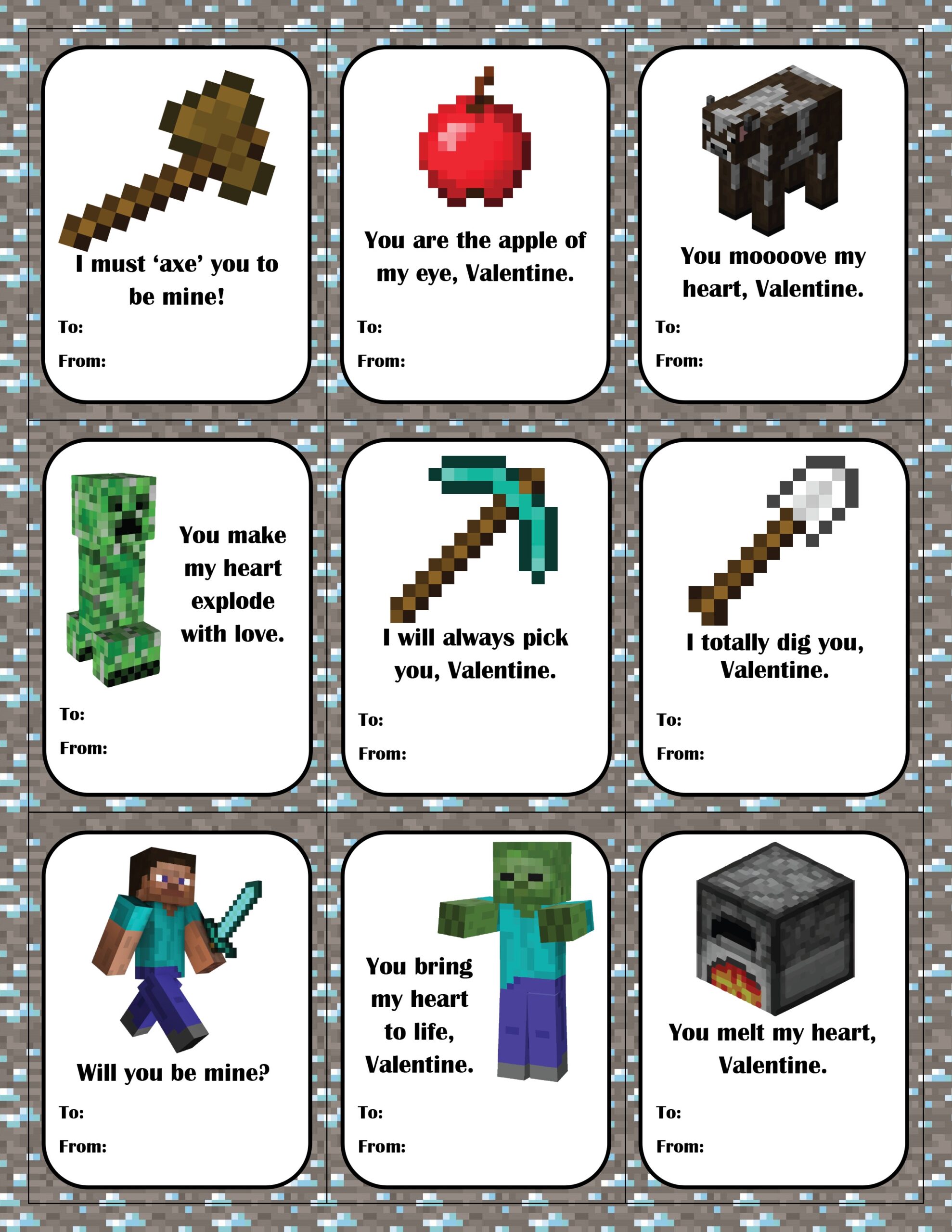 Printable Minecraft Activities