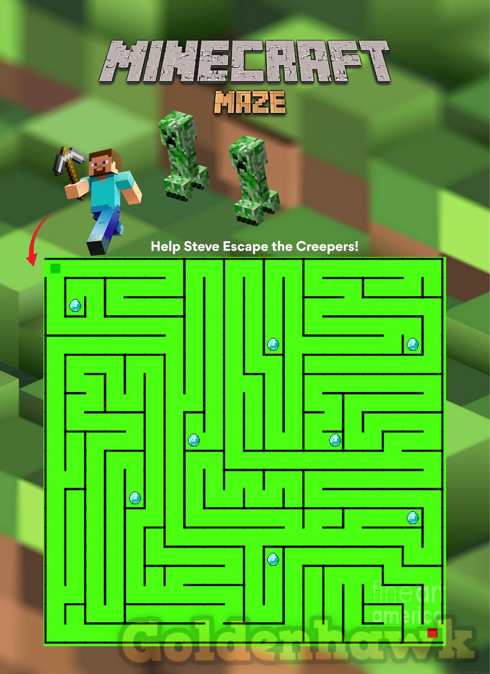minecraft activity sheets printable