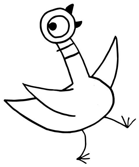 Printable Mo Willems Pigeon Coloring Pages Free KonnerteAvery