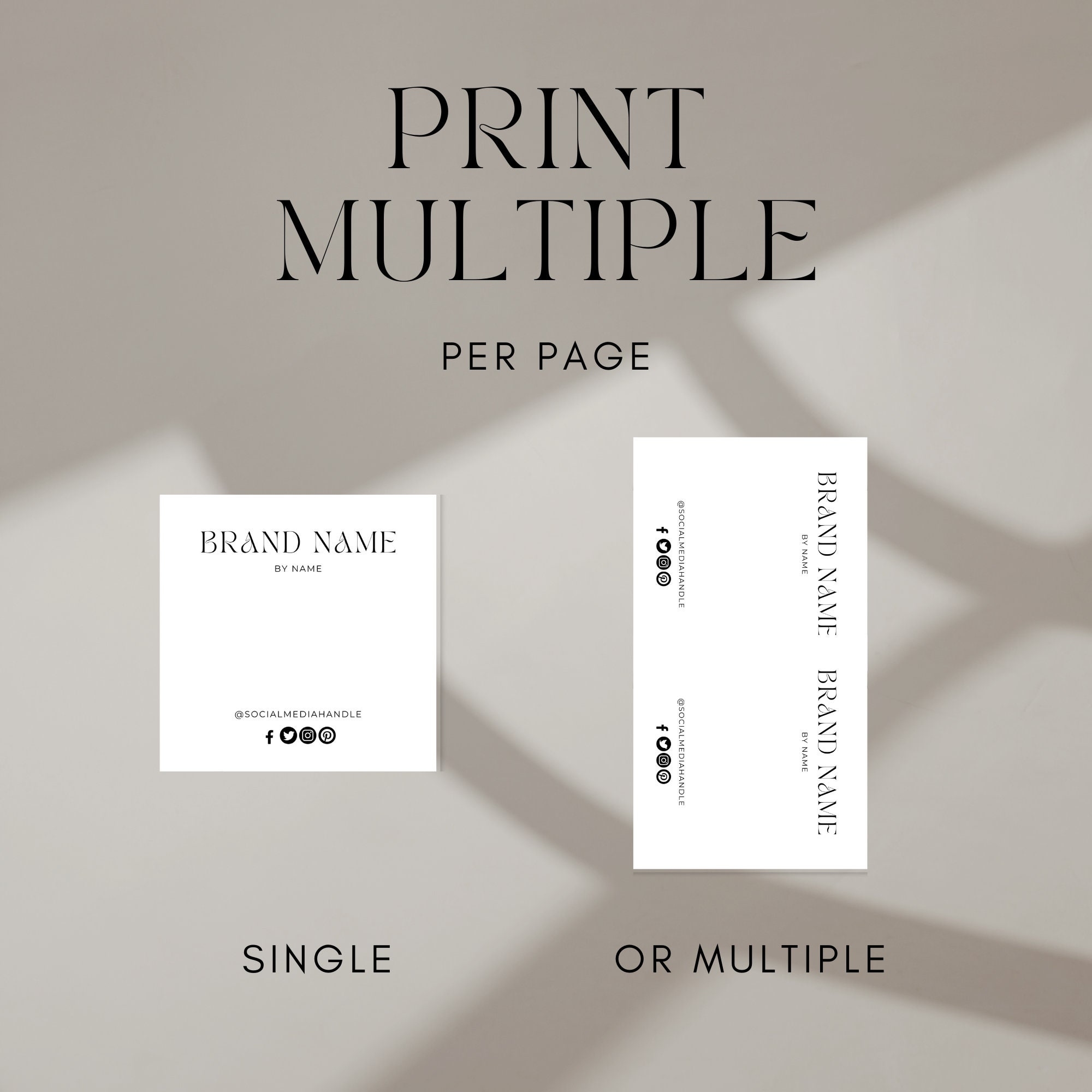 printable necklace display card template