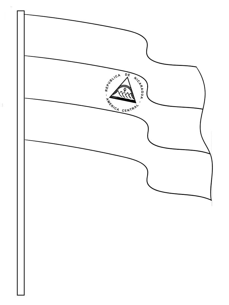 Printable Nicaragua Flag