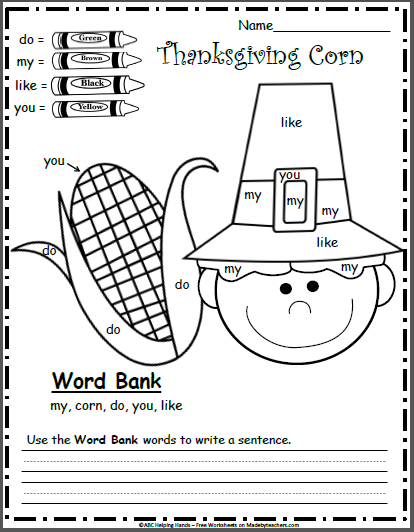 Printable November Activities