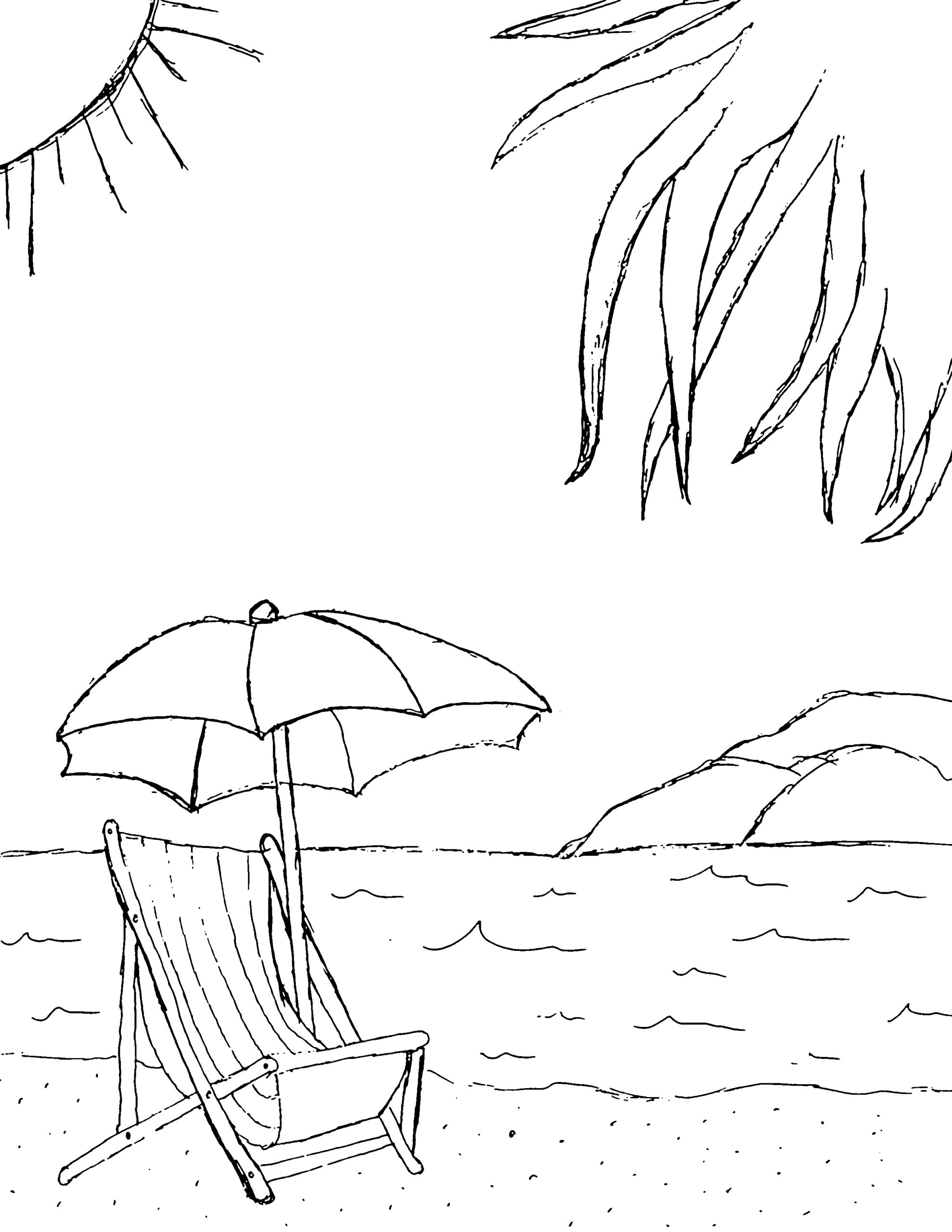 Printable Page Of Beach By Amelia Free Printables