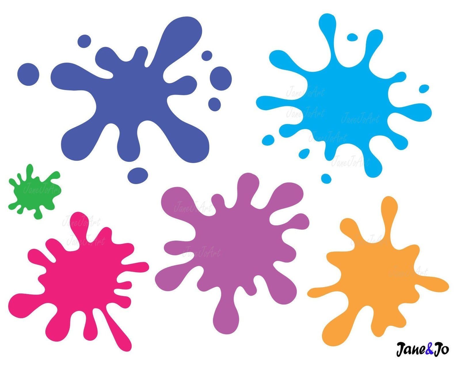 Printable Paint Splatter Printable Calendars AT A GLANCE