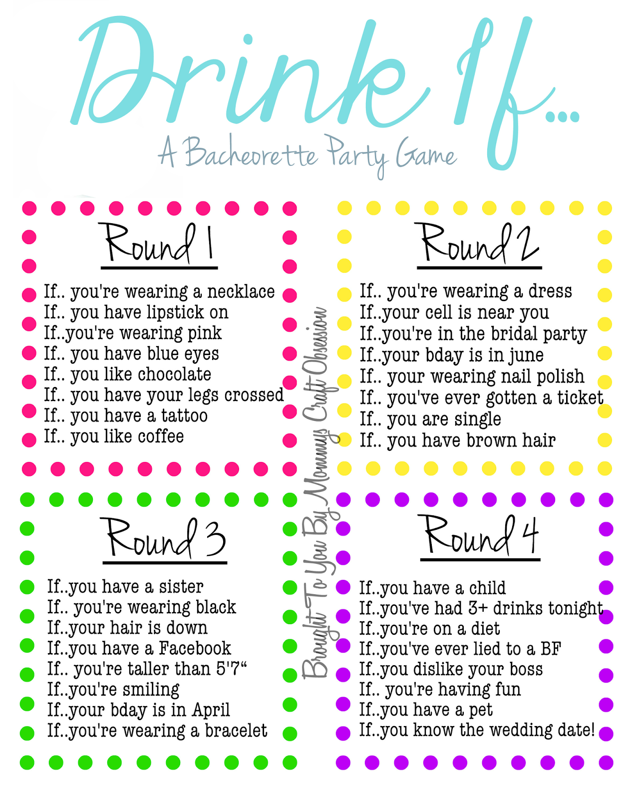 free printable clean bachelorette party games