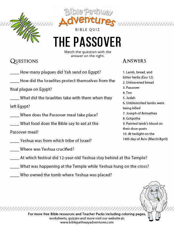 Printable Passover Activity Sheets Prntbl concejomunicipaldechinu gov co