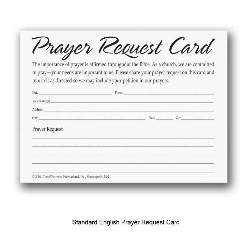 Printable Prayer Request Cards Template Template vercel app