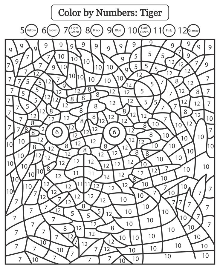 Printable Princess Color By Number Pages