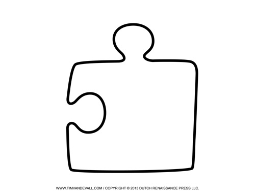 Printable Puzzle Piece Template ClipArt Best