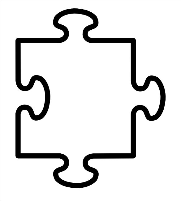 Printable Puzzle Piece Template ClipArt Best