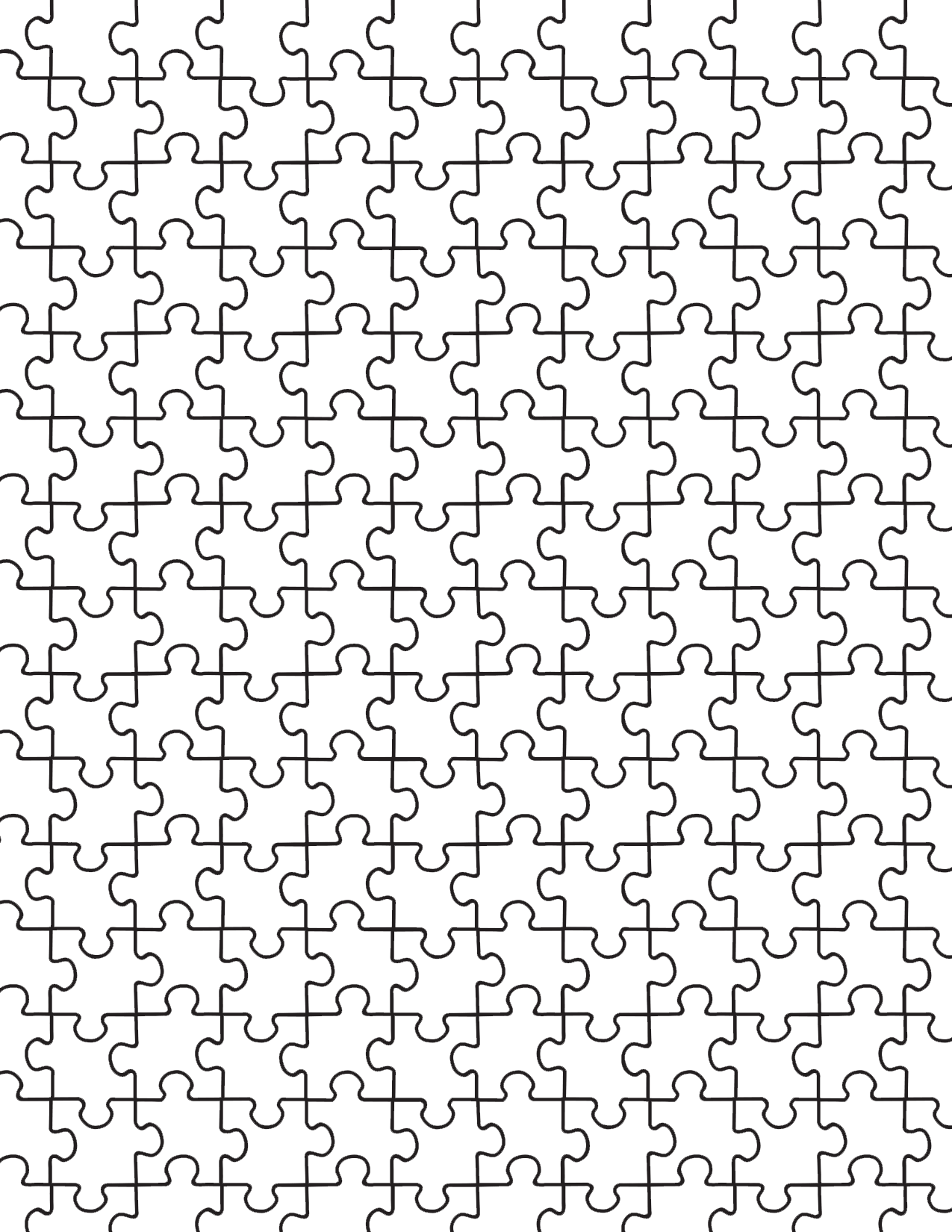 Printable Puzzle Piece Template