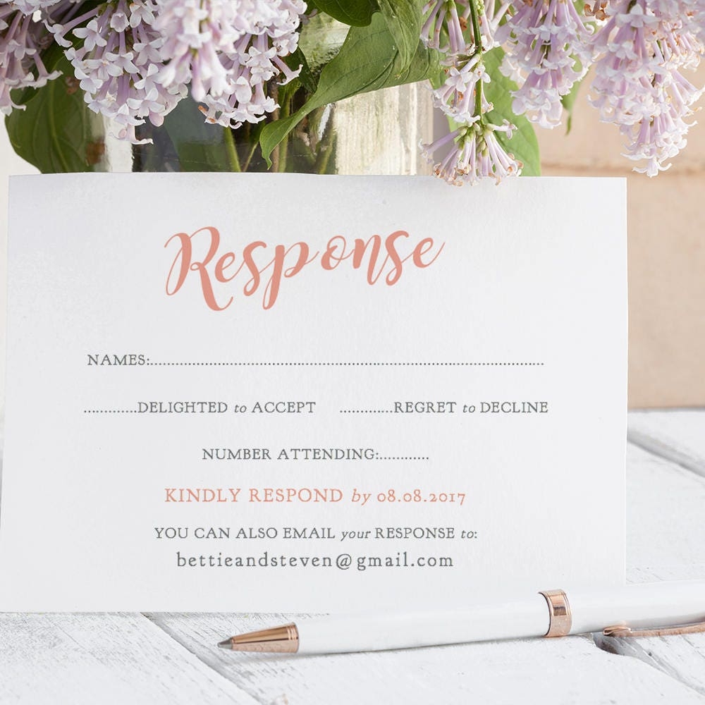 Printable Rsvp Cards