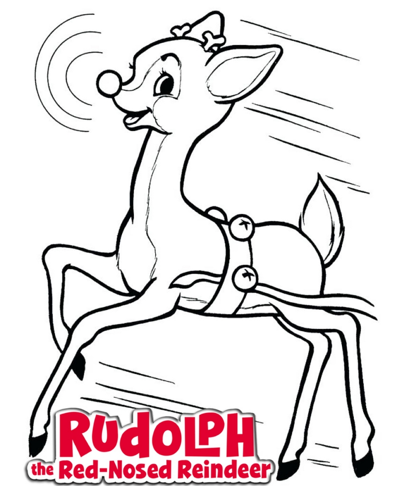 Printable Rudolph Coloring Pages Printable Templates