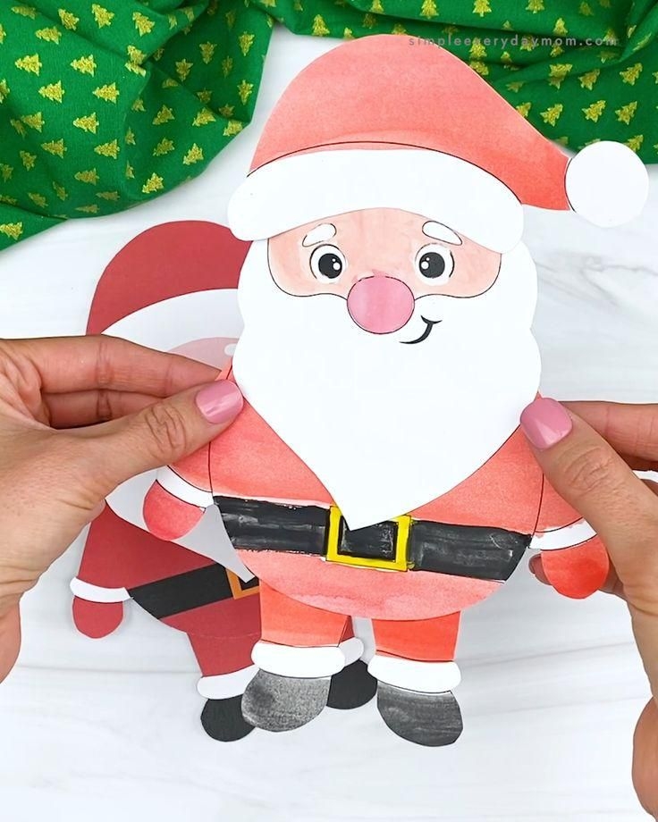 Printable Santa Craft For Kids Free Template Artofit
